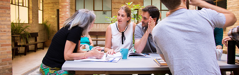 Alumnos en curso de español en Granada