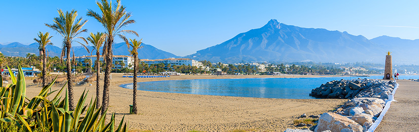 Beautiful beach in Marbella